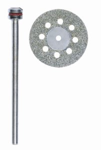 Diamond cut-off wheel with cooling holes, Ø 20 mm...