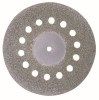 Diamond cut-off wheel with cooling holes, Ø 38 mm + 1 carrier