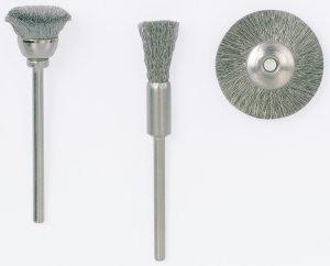 Brushes, stainless steel, Ø 8 mm, 2 pieces