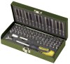 Super safety and special bit set, 1/4" (75 pieces)
