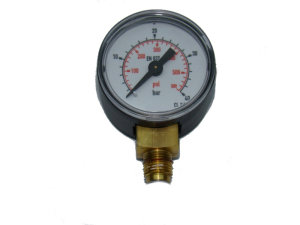Pressure gauge 0-40 bar standard with 1/8 inch connection