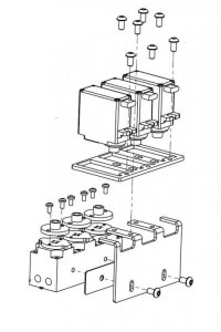 Servo holder for 1-way rotary piston valve