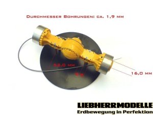PREMACON outer planetary axle for wheel loader and dumper (with through drive) in 1:14,5