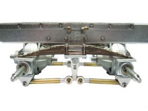 Pendulum spring suspension metal for 52mm frame width.