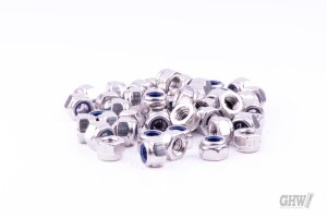 DIN 985 stop nut stainless steel A2 bare