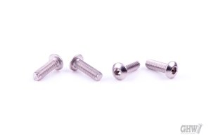ISO 7380 Button head screw bare stainless steel A2