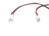 XH 2,54  2 polig Kabel mit Mini-Stecker + Buchse