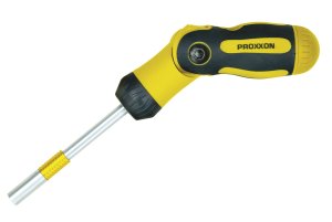 Bendable screwdriver with ratchet function 1/4