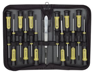 MICRO-DRIVER screwdriver set, in bag (13 pieces)