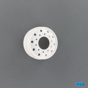 Euro rim round hole, plastic white