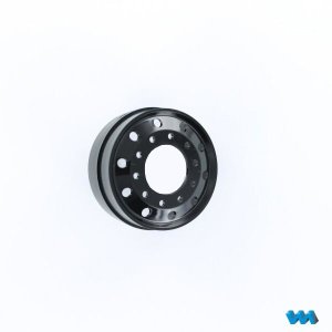 Euro rim round hole, plastic black