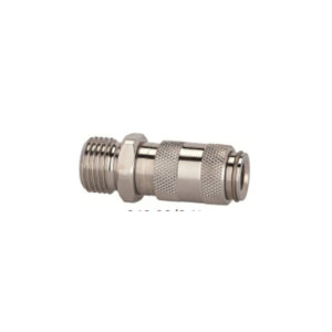 Quick-release coupling NW 2.7, nickel-plated brass, M5 ET