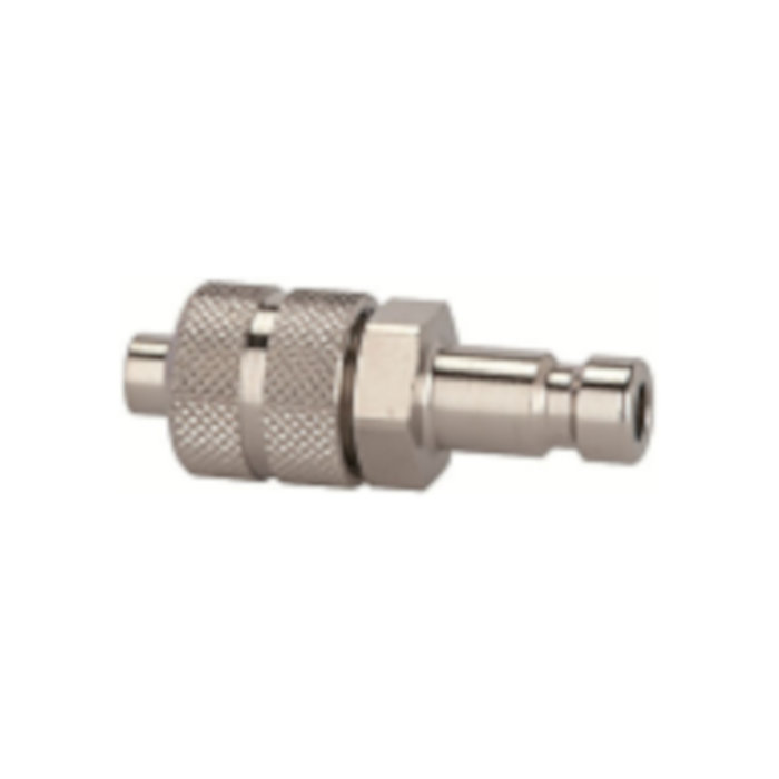 Nipple for couplings NW 2.7, nickel-plated brass, for hose 4x3