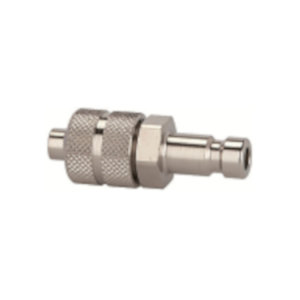 Nipple for couplings NW 2.7, nickel-plated brass, for...