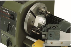 Faceplate with clamping claws for PD 400