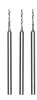 MICRO twist drill (HSS steel), 1.0 mm, 3 pieces